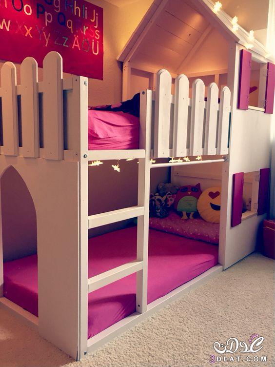 غرف نوم أطفال للمساحات الصغيرة،غرف نوم راقية للأطفال للمساحات الضيقة غرف نوم رائعة 20