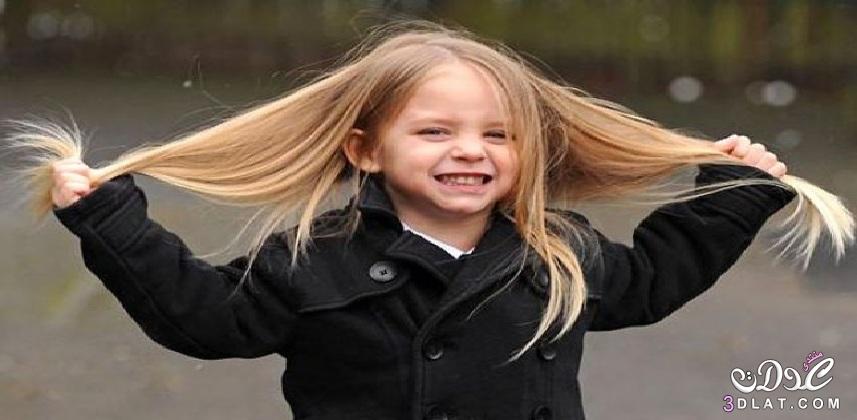 طريقة تنعيم شعر الأطفال فى البيت,العناية بشعر الأطفال, وصفات وخلطات تنعيم شعر الاطفال