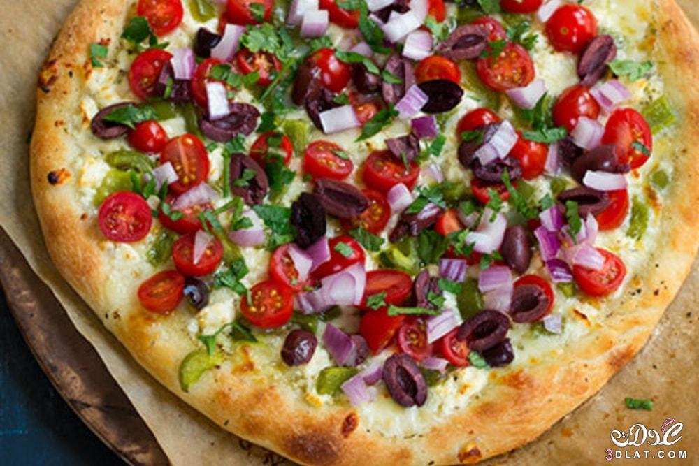 البيتزا اليونانية,طريقة تحضير البيتزا اليونانية,البيتزا اليونانية بإسهل الطرق