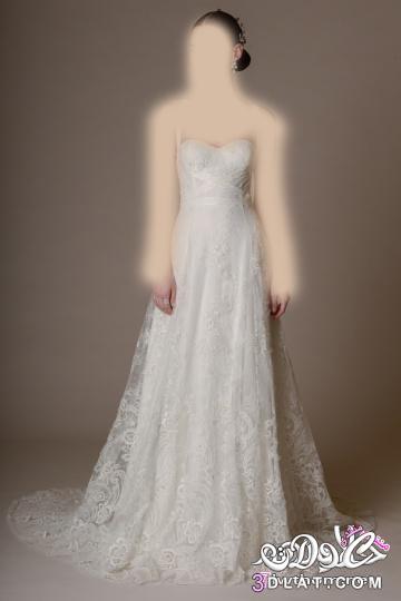 اجمل فساتين افراح رقيقة ’ فستان عروسة دانتيل , فستان زفاف روعة