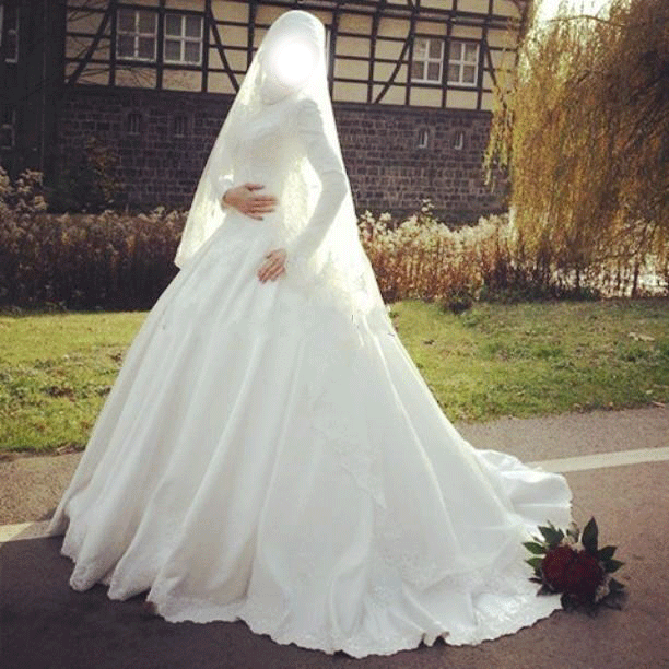 فساتين زفاف محجبات , اجمل فستان للعروسة , فستان محجبات لزفافك