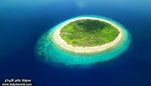 صور من الطبيعه لجزر وسط المياه وشعب مرجانيه اجمل من الخيال