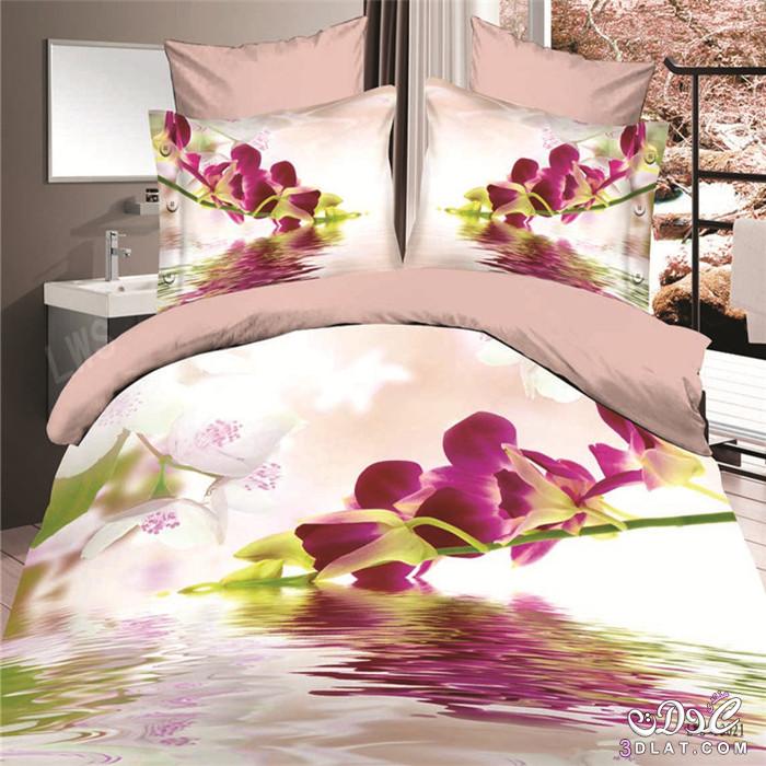مفارش سرير ربيعيه2024 , اجمل مفارش سرير بلمسة الربيع2024,مفارش سرير برسومات الزهور2024