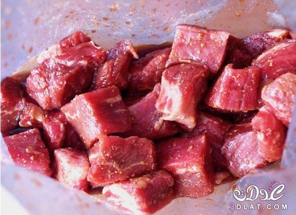 ستيك اللحم بالأناناس بالصور,طريقة تحضير ستيك اللحم بالأناناس بطريقة رائعه وشهيه