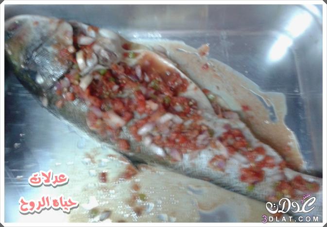 طريقه عمل السمك الصينيه من مطبخي , السمك المشوي في الفرن , كيفيه تحضير سمك مشوي بالخلطه