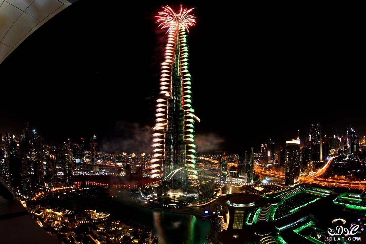 صور احتفالات دبي براس السنة الجديدة 2024 , صور برج خليفة في احتفالات راس السنة , صور