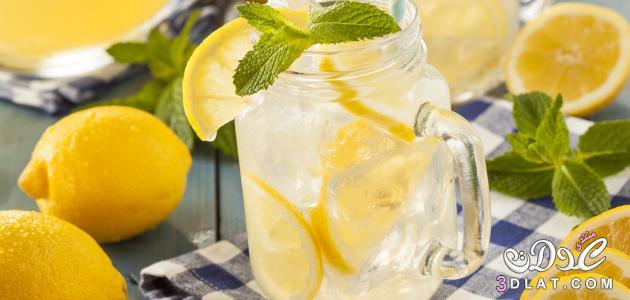 عصير الليمون بالنعناع,وصفة عصير الليمون بالنعناع,كيفية تحضير عصير الليمون مع النعناع