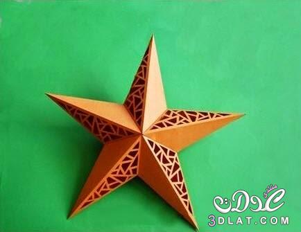 طريقة صنع النجوم المضيئة من الورق لزينة رمضان