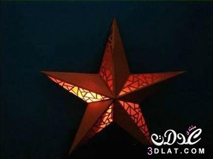 طريقة صنع النجوم المضيئة من الورق لزينة رمضان